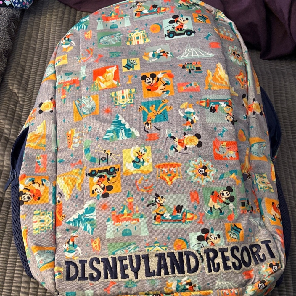Disneyland Resort Backpack with Colorful Print